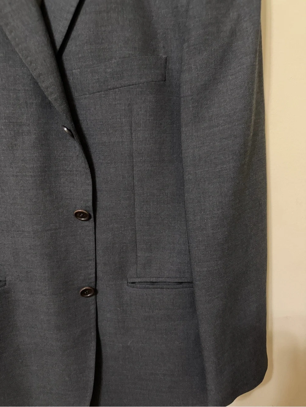 St Michael Marks & Spencer Italian Classic Gray Tailored Jacket merino wool 42r